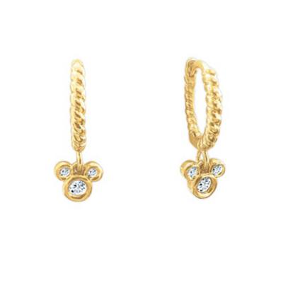 Pendientes aro ajustados Mickey Mouse