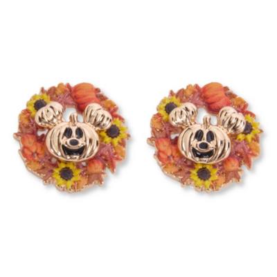 Mickey Mouse Autumn Wreath Earrings