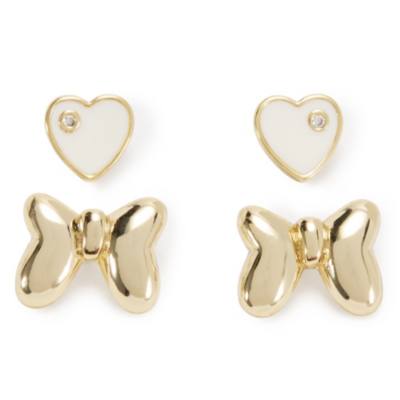 Minnie Mouse Bow Stud Earrings, Set of 2