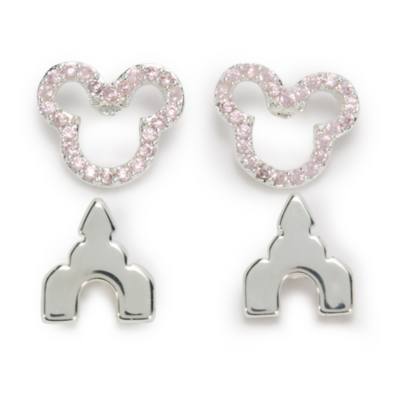 Mickey Mouse Castle Stud Earrings Set