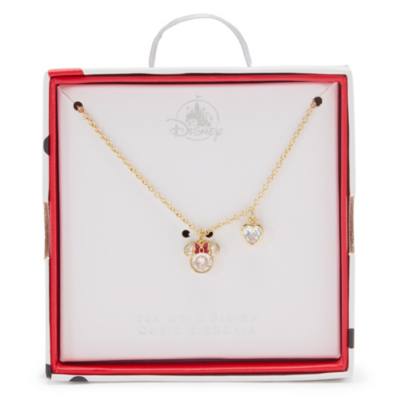 Minnie Mouse Bow Pendant Necklace