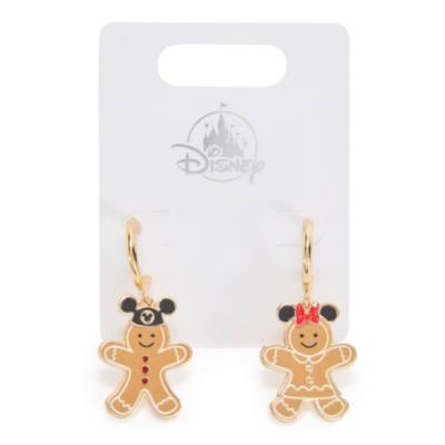 Boucles d'oreilles Mickey et Minnie en pain d'&eacute;pices