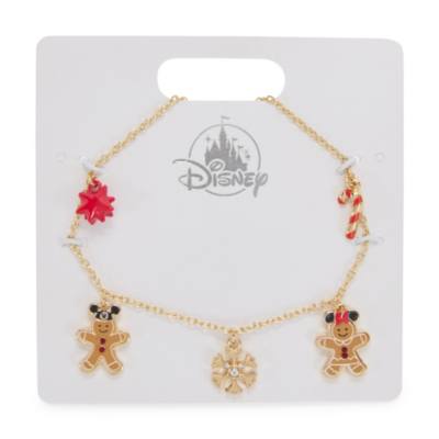 Bracelet Mickey et Minnie en pain d'&eacute;pices coulissant