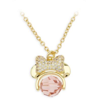 Minnie Mouse Icon Crystal Necklace