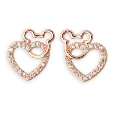 Mickey Mouse Icon and Heart Earrings