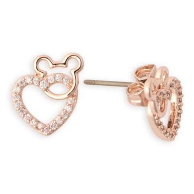 Mickey Mouse Icon and Heart Earrings