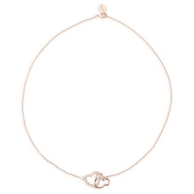 Mickey Mouse Icon and Heart Necklace