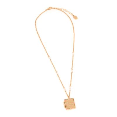 Sleeping Beauty Book Goldtone Necklace