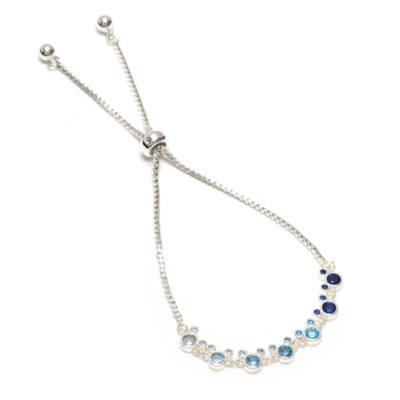 Mickey Mouse Silvertone Slider Bracelet