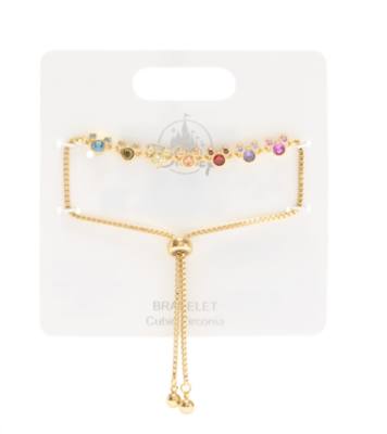 Mickey Mouse Goldtone Slider Bracelet