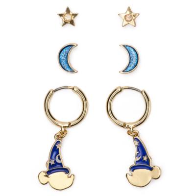 Sorcerer Mickey Mouse Earrings, Set of 3, Fantasia
