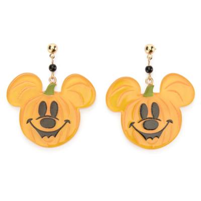 Mickey Mouse Jack-o'-Lantern Earrings