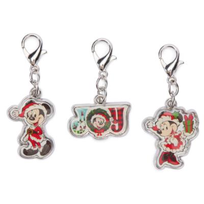 Mickey and Minnie Mouse Festive Charm Set