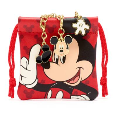 Mickey Mouse Charm Bracelet and Pouch Set