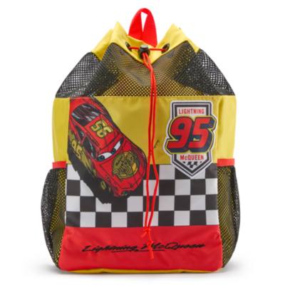 Sac &agrave; dos de plage Flash McQueen avec cordon de serrage, Disney Pixar Cars
