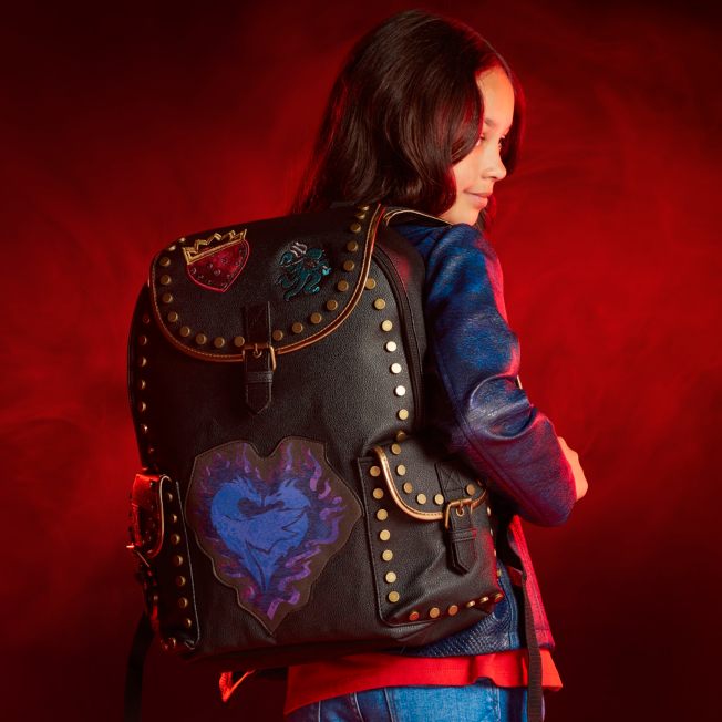 disney descendants leather backpack Loungefly Maleficent Cosplay Mini This bag is inspired by Mals pink Descendants: The Rise of Red