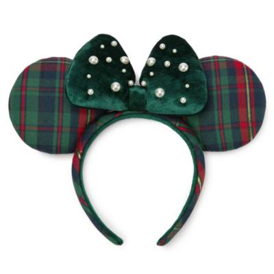 Minnie Mouse Plaid Ears Headband for Adults