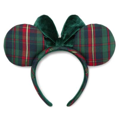 Minnie Mouse Plaid Ears Headband for Adults