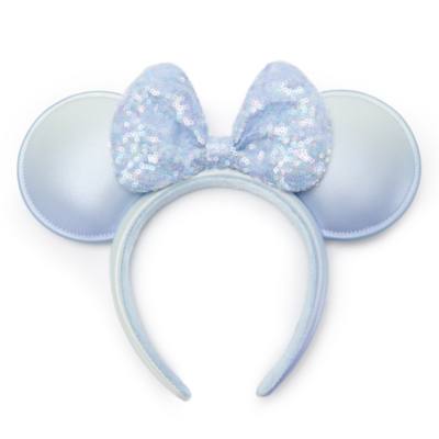 Serre-t&ecirc;te &agrave; oreilles Minnie Winter Blue pour adultes