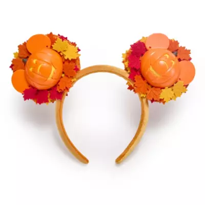 Mickey Mouse Pumpkin Ears Headband for Adults