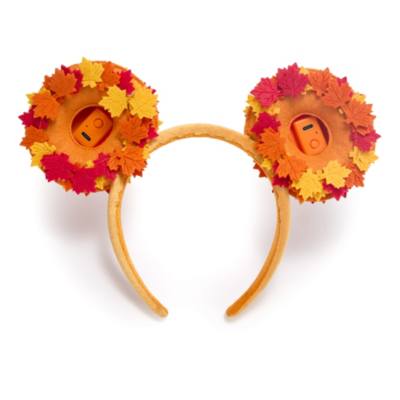 Mickey Mouse Pumpkin Ears Headband for Adults