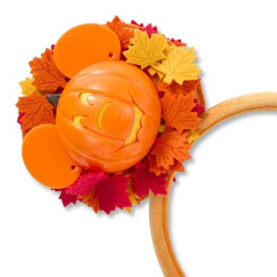 Mickey Mouse Pumpkin Ears Headband for Adults
