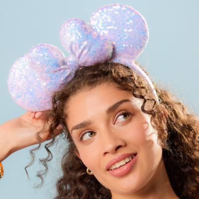 Minnie Mouse Sequin Candy Floss Ears Headband for Adults