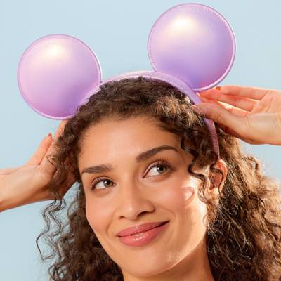 Mickey Mouse Lavender Ears Headband for Adults