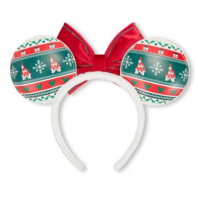 Minnie Mouse Fair Isle Christmas Ears Headband for Adults