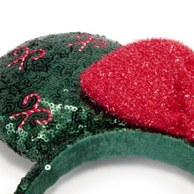 Minnie Mouse Candy Cane Ears Headband for Adults