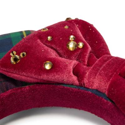 Minnie Mouse Tartan Christmas Ears Headband for Adults