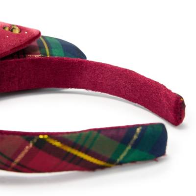Minnie Mouse Tartan Christmas Ears Headband for Adults