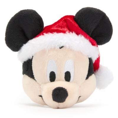 Mickey Mouse Santa Headband Mini Soft Toy &ndash; 11cm