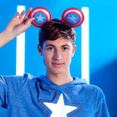 Captain America Mickey Mouse Ears Headband For Adults