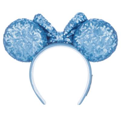 Loungefly Minnie Mouse Blue Hydrangea Colour Story Ears Headband For Adults