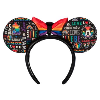 Disney Pride Collection Mickey Mouse 'Love' Ears Headband For Adults