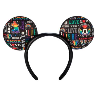 Disney Pride Collection Mickey Mouse 'Love' Ears Headband For Adults