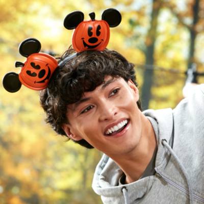 Mickey Mouse Halloween Jack-o'-Lantern Ears Headband For Adults