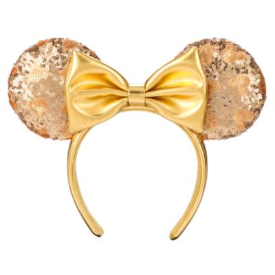 Minnie Mouse Golden Ears Headband For Adults