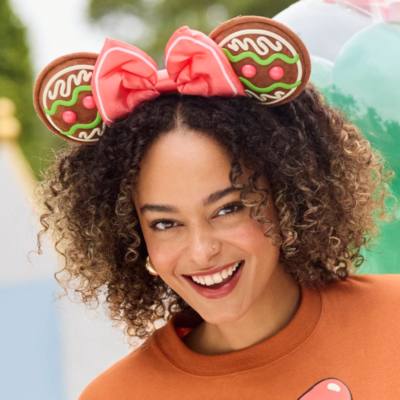Minnie Mouse Gingerbread Ears Headband for Adults, Disney Eats