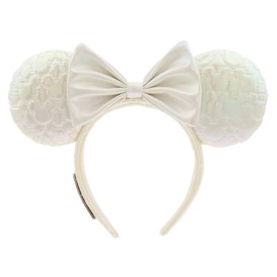 Loungefly Mickey Mouse Icon Quilted Iridescent Ears Headband For Adults