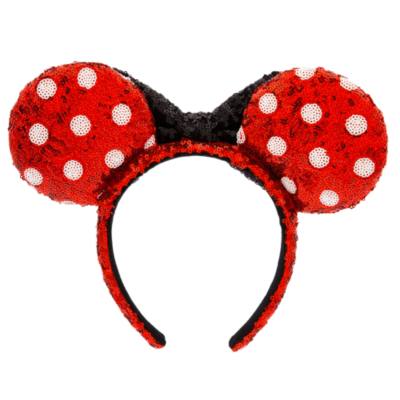 Diadema orejas lunares lentejuelas Minnie Mouse para adultos