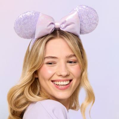 Minnie Maus - Schillernder paillettenbesetzter Haarreif mit Ohren für Erwachsene