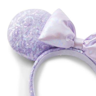 Minnie Mouse Opalescent Sequined Ears Headband For Adults