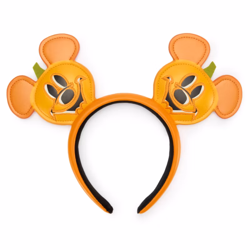 Mickey Mouse Halloween Jack-o'-Lantern Ears Headband For Adults