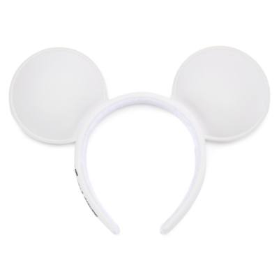 Mickey Mouse White Ears Headband For Adults