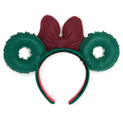 Mickey Mouse Christmas Wreath Ears Headband for Adults