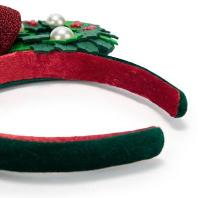 Mickey Mouse Christmas Wreath Ears Headband for Adults