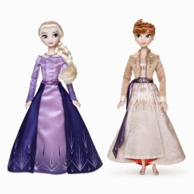 Coffret déguisements Elsa et Anna La Reine des neiges 2 fille