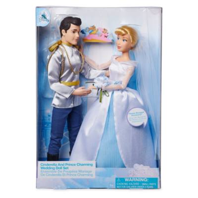 Disney Store Cinderella and Prince Charming Wedding Doll Set